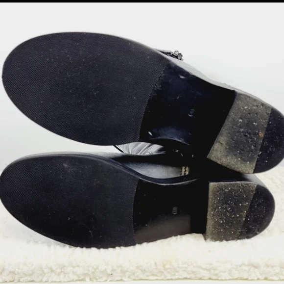 Tory Burch Grace Equestrian Knee High Leather Riding Boots Black 32148367 Size 6 - Picture 9 of 11